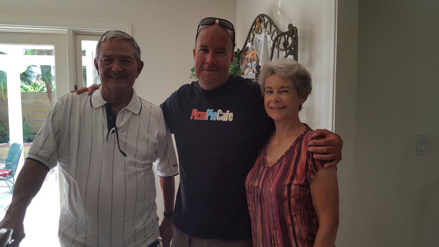 Matt with the Carters in Huntington Beach
